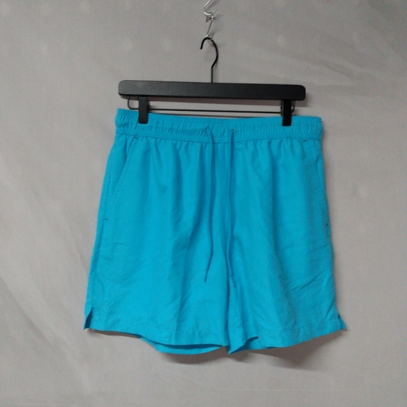Aqua blue Drawstring Swim trunks - Picture 2 of 3